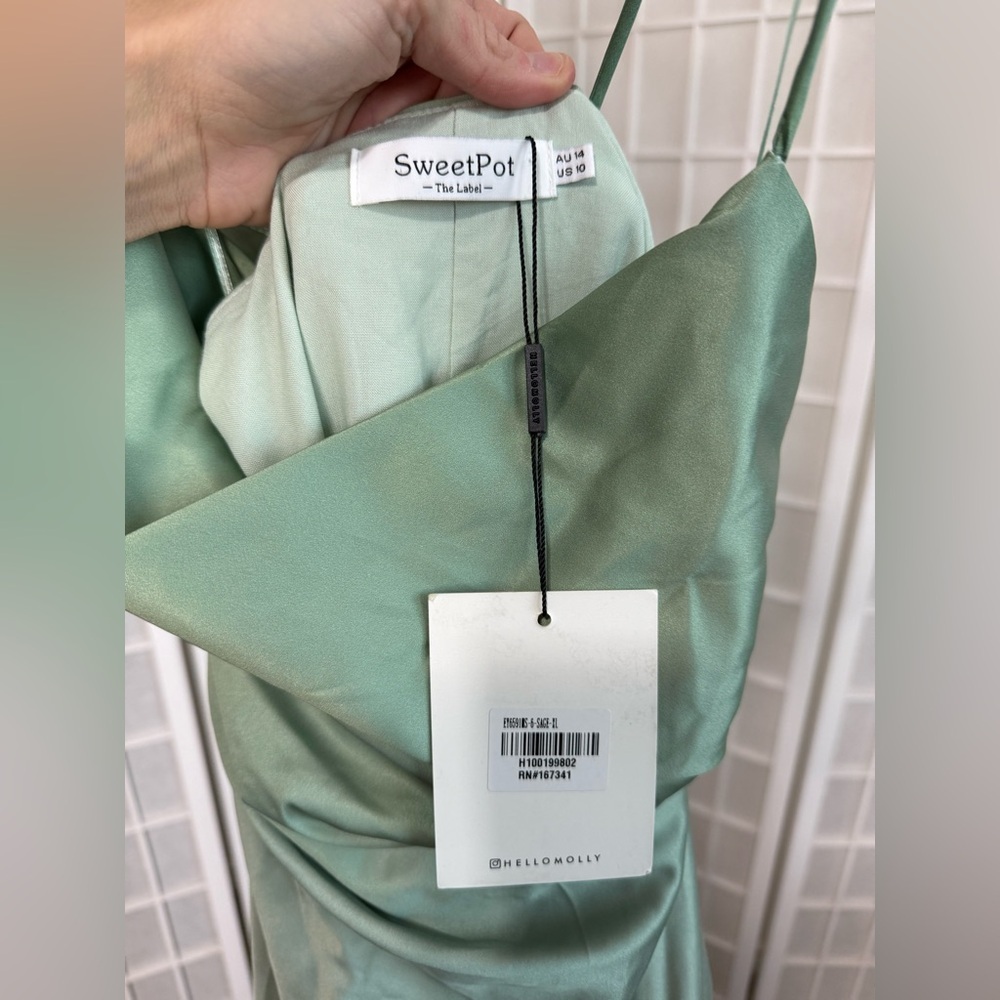 Sweet Pot The Label x Hello Molly Mint Ombre Dress | US 10 🔥CLEAR THE CLOSET - Picture 3 of 5